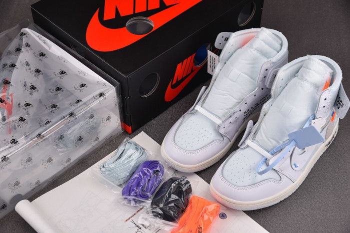 Air Jordan 1 Retro High Virgil Abloh Archive Alaska AA3834-100